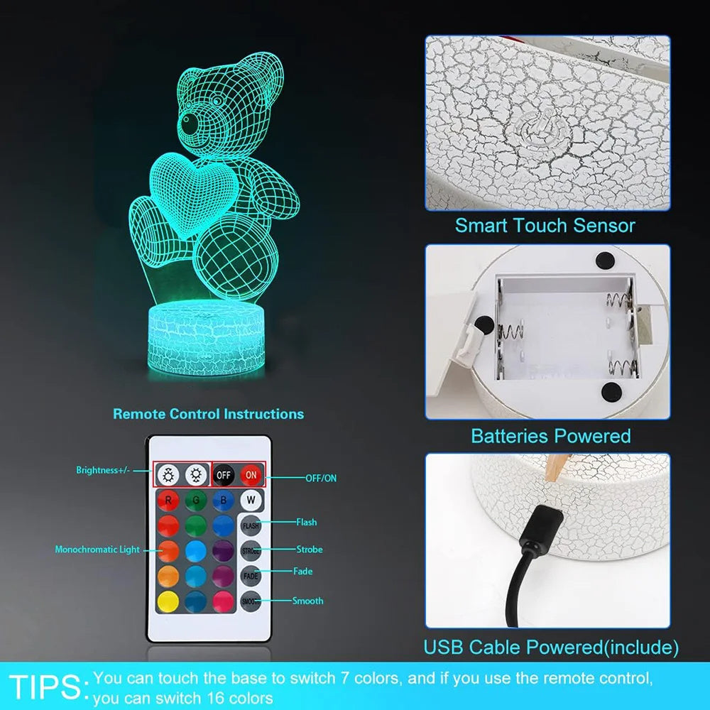 3D LED Acrylic Lamp